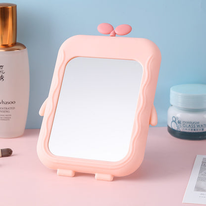 Cute Cartoon-Themed Handheld Mirror