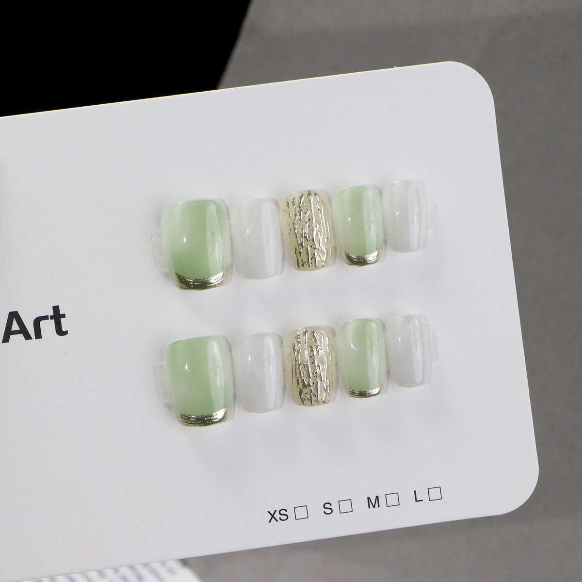 Elegant Artistic Press-On Nail Set Acalora