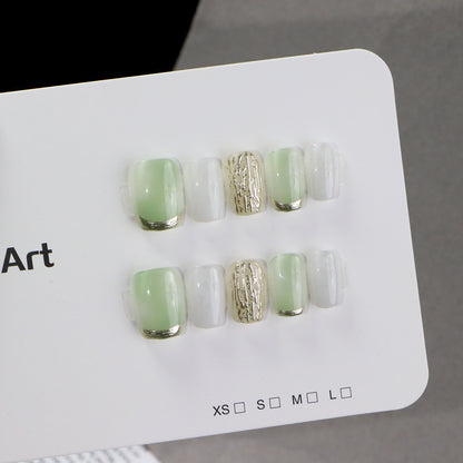 Elegant Artistic Press-On Nail Set Acalora