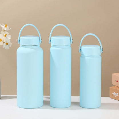 Women's double-walled insulated water bottle with practical carrying handle Kalsten