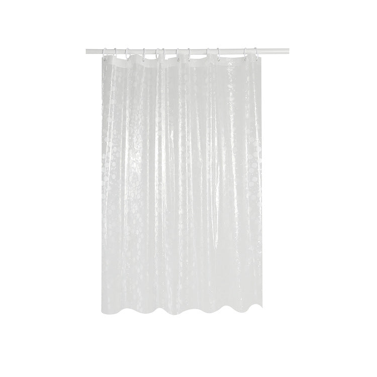 Modern Transparent Polka Dot Shower Curtain
