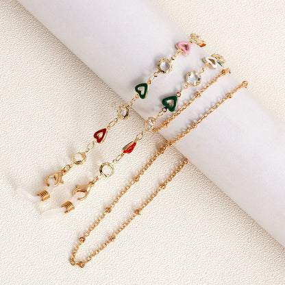 Decorative Heart Charm Eyewear Chain Acalora