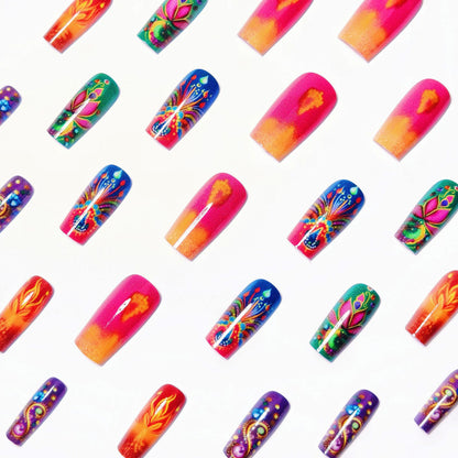 Artistic Bohemian-Inspired Nail Art Acalora