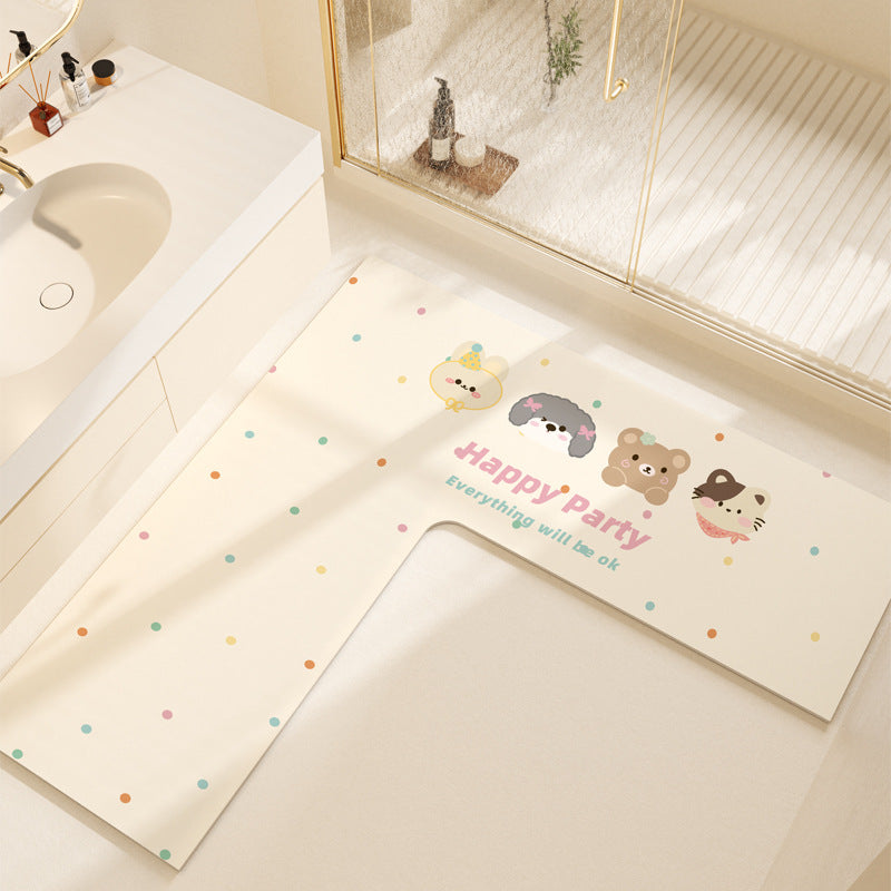 Non-Slip Colorful Bathroom Mat
