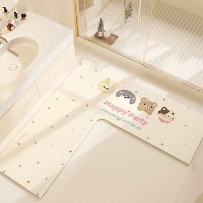 Non-Slip Colorful Bathroom Mat