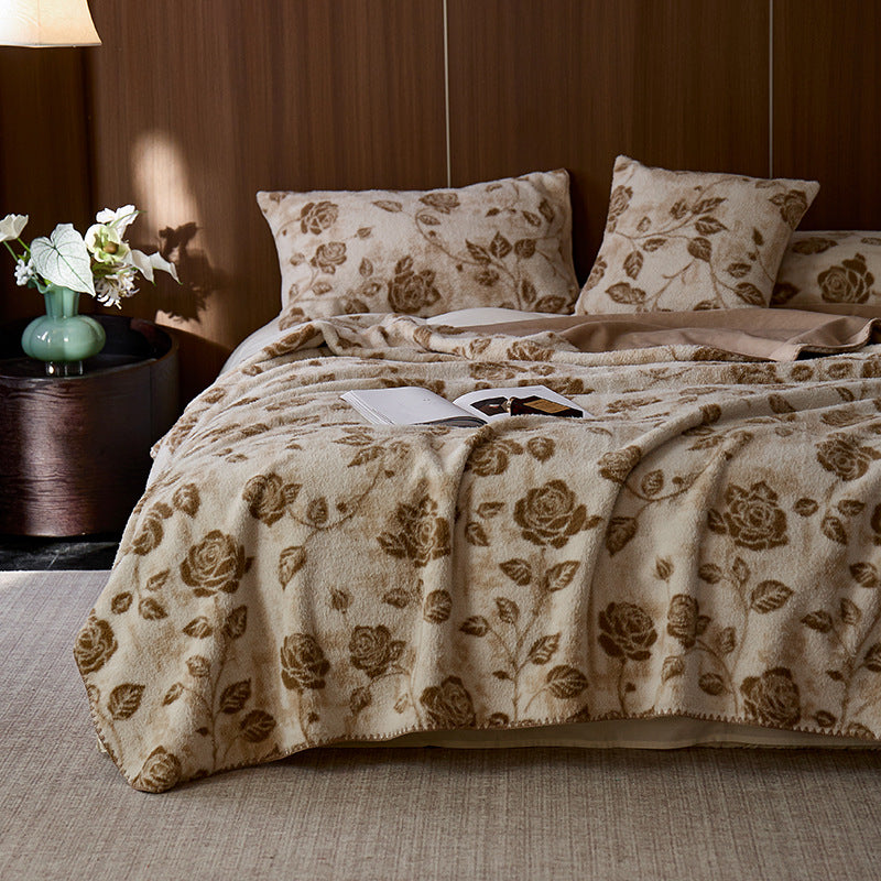 Decorative Flannel Bedspread