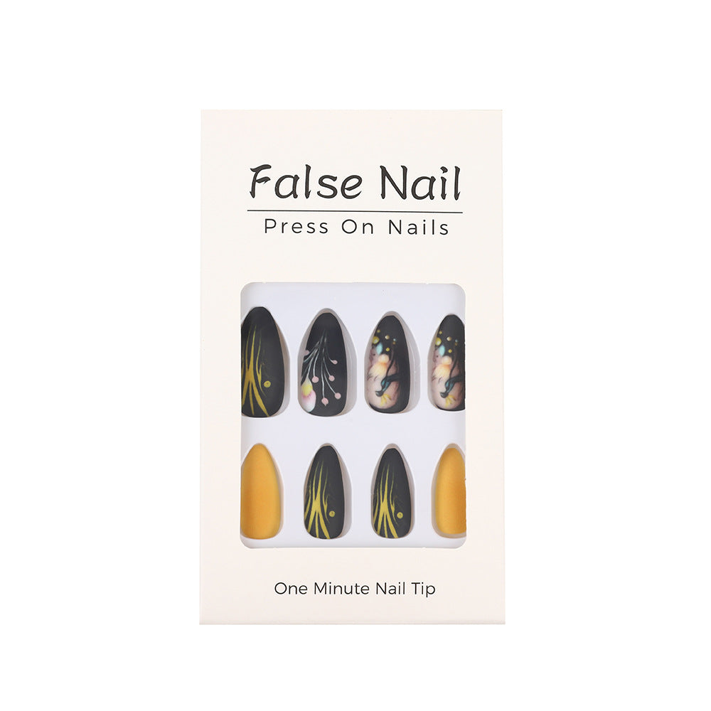 Artificial nails with floral patterns and accessories Acalora