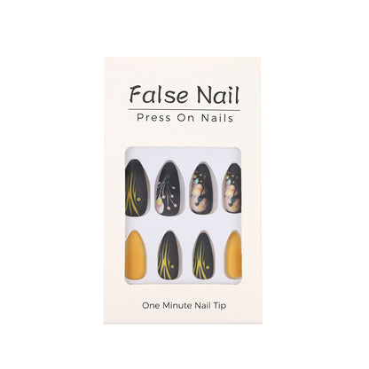 Artificial nails with floral patterns and accessories Acalora