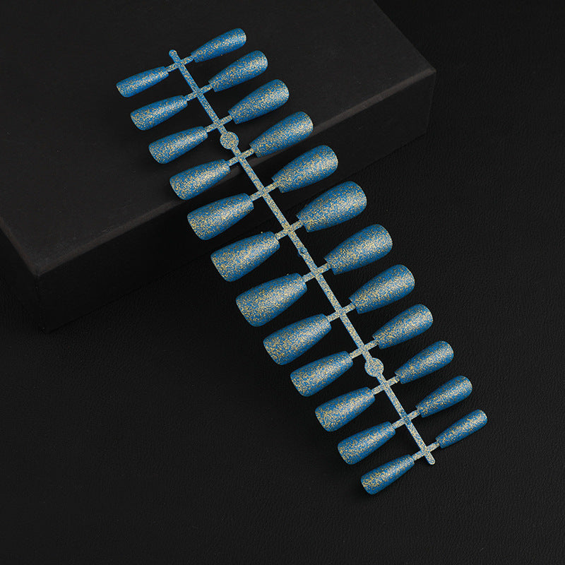 Artificial Nail Set with Elegant Glitter Effect Acalora