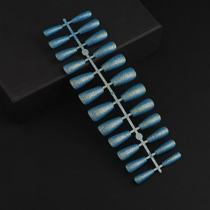 Artificial Nail Set with Elegant Glitter Effect Acalora