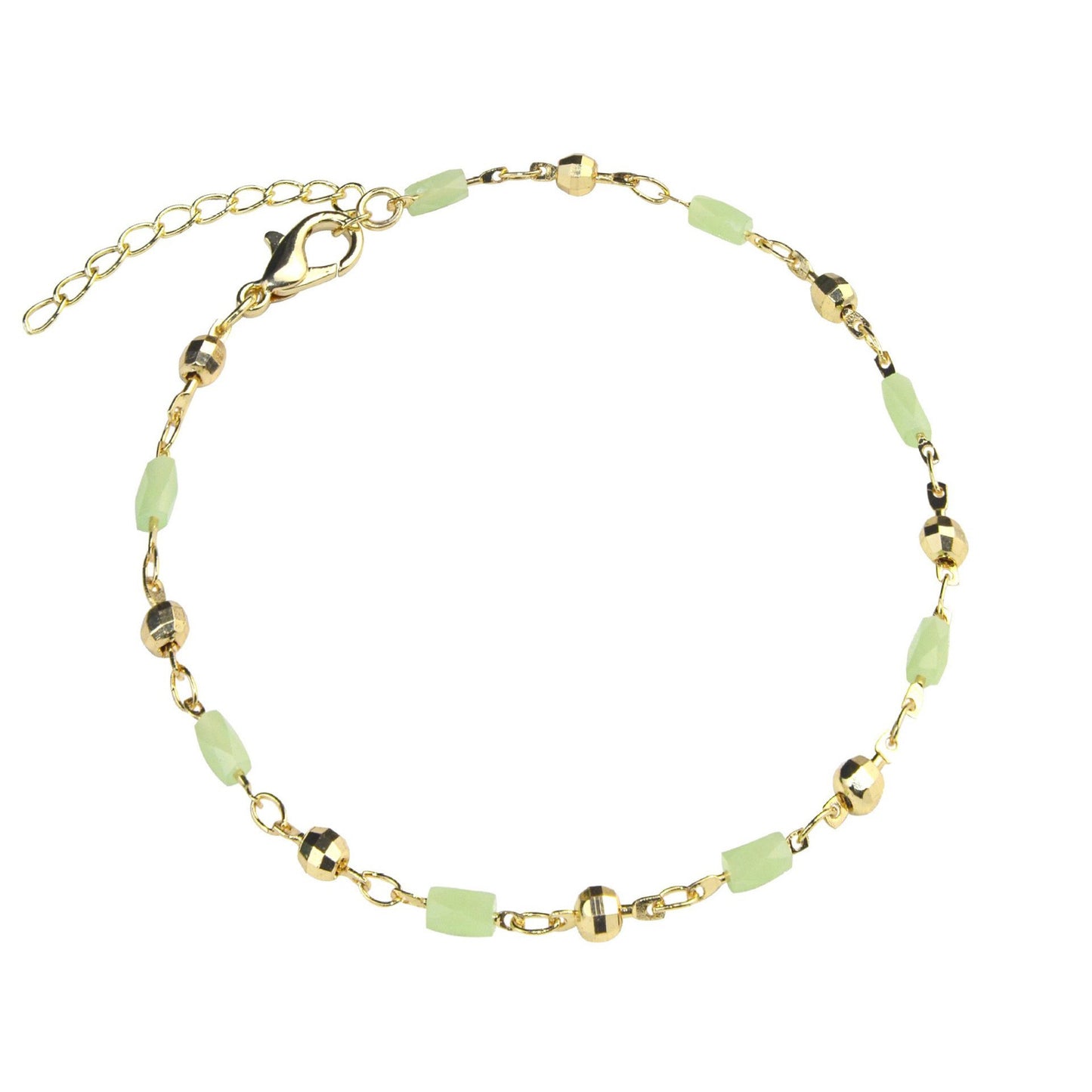 Beaded Charm Anklet Acalora