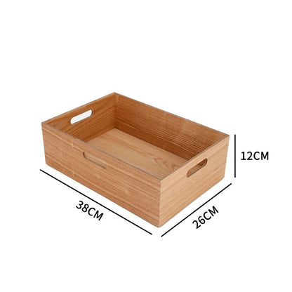 Organic storage basket made of wood