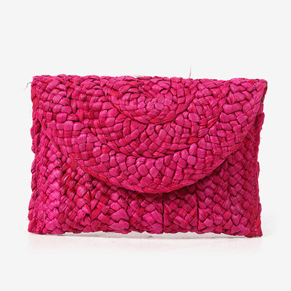 Women's Handmade Braided Natural Material Shoulder Bag Karnz