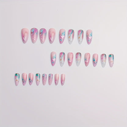 Artistic Coral Reef-Inspired Nail Art Acalora