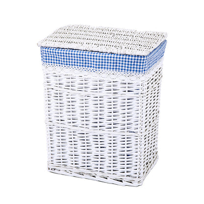 High-quality laundry basket with elegant fabric lining