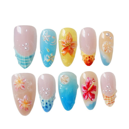Artistic Tropical Nail Art Set Acalora