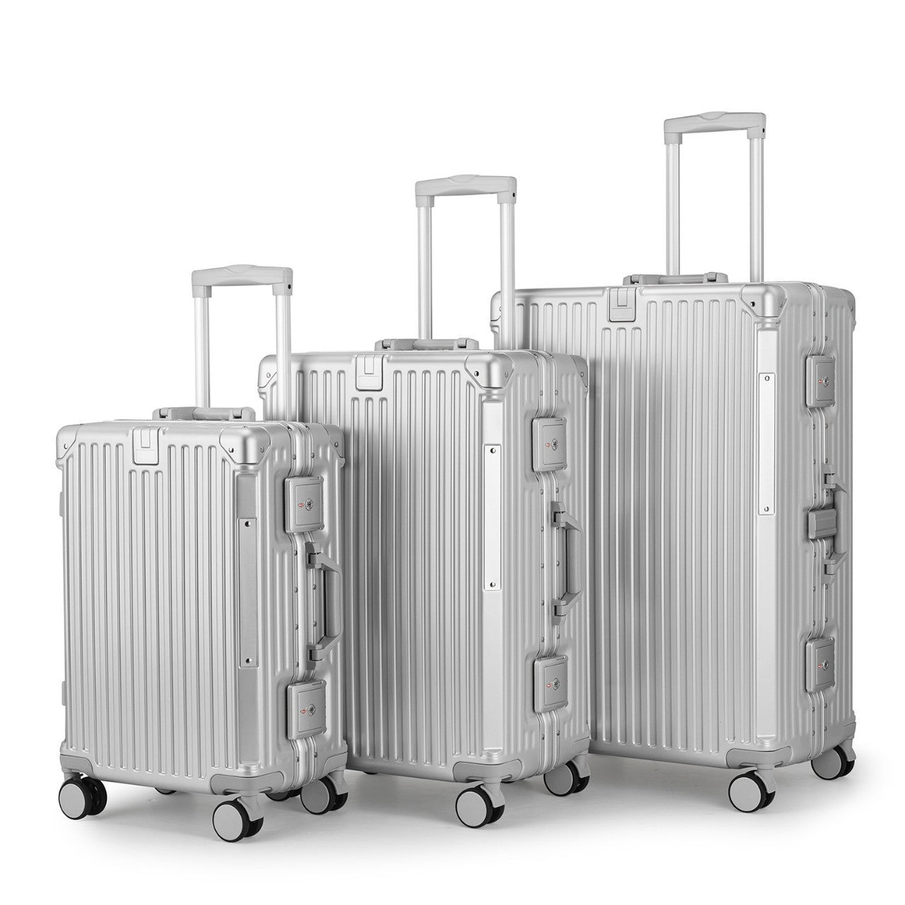Unisex Aluminium Hard-shell Travel Luggage Set Brehn