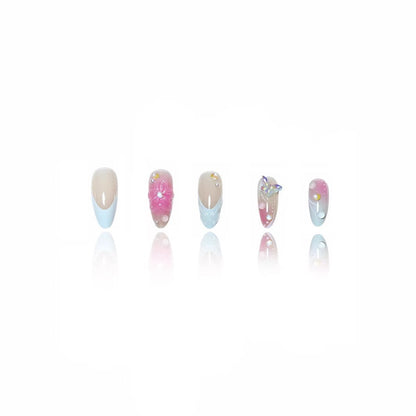 Premium Floral Art Press-On Nail Set Acalora