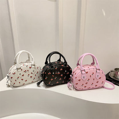 Playful Cherry Print Handbag Acalora