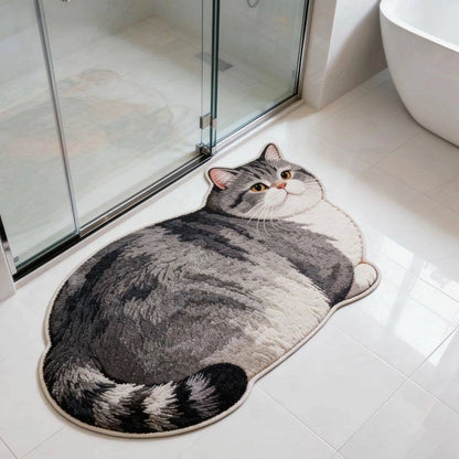 Cat Design Bath Mat