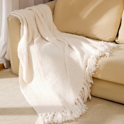 Soft Textured Throw Blanket