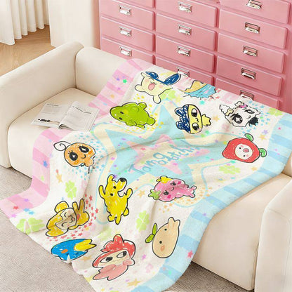 Cartoon-Themed Cozy Blanket