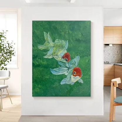 Artistic Goldfish Canvas Wall Art
