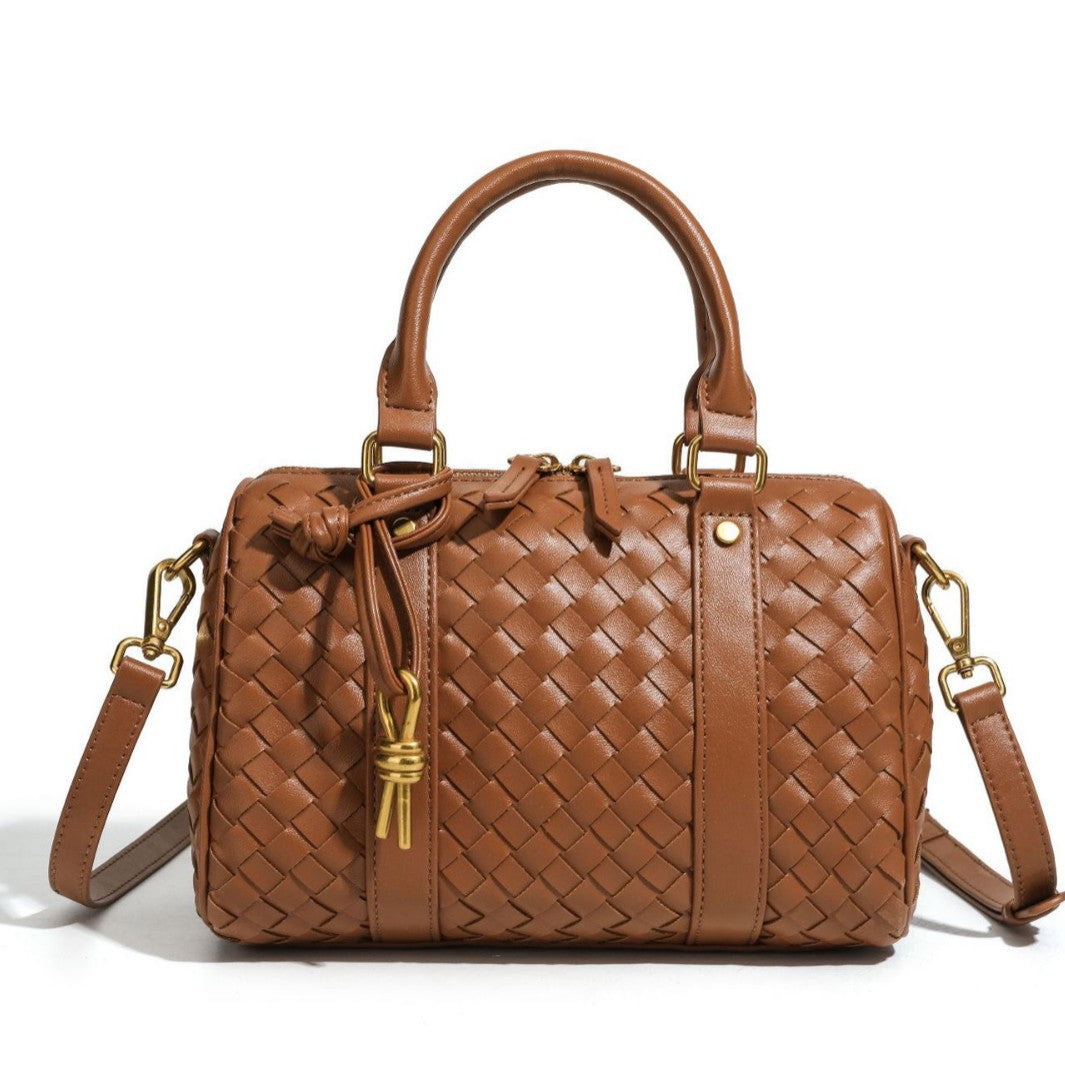 Woven Leather Handbag Acalora