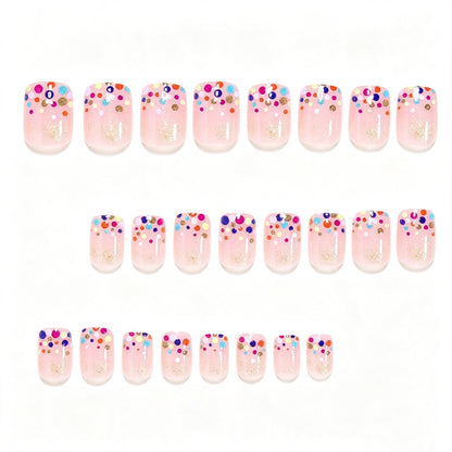 Decorative Dot Pattern Press-On Nail Art Acalora