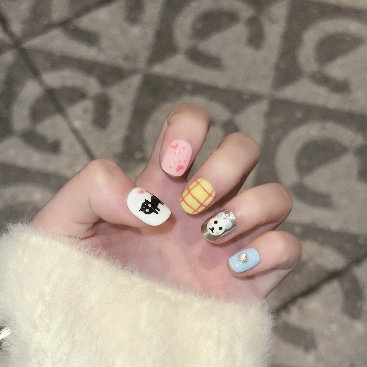 Cute Animal Design Nail Art Set Acalora