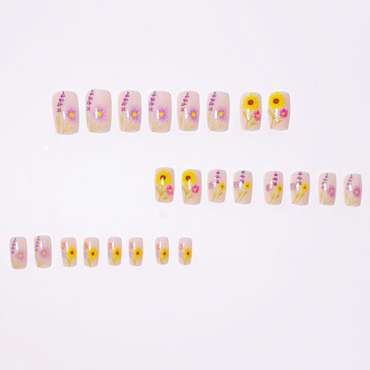Floral 3D Nail Art Acalora