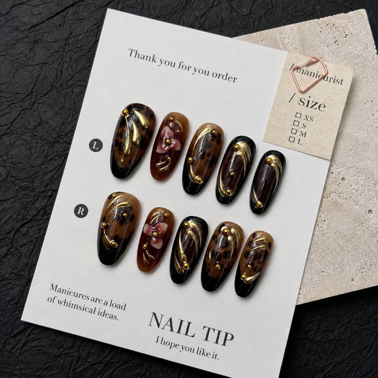 Elegant Decorative Nail Tips Acalora
