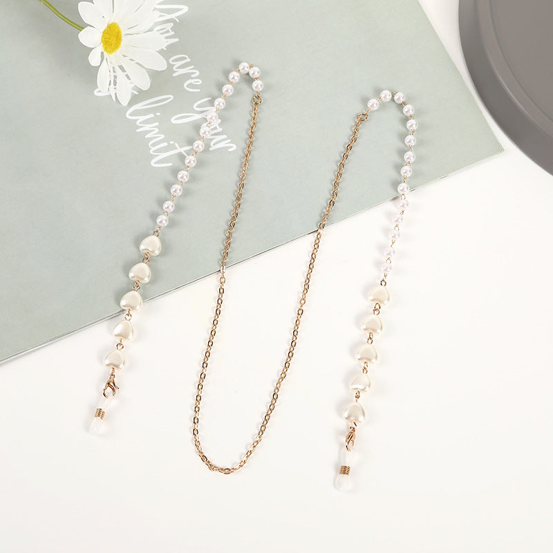 Heart Charm Eyewear Chain Acalora