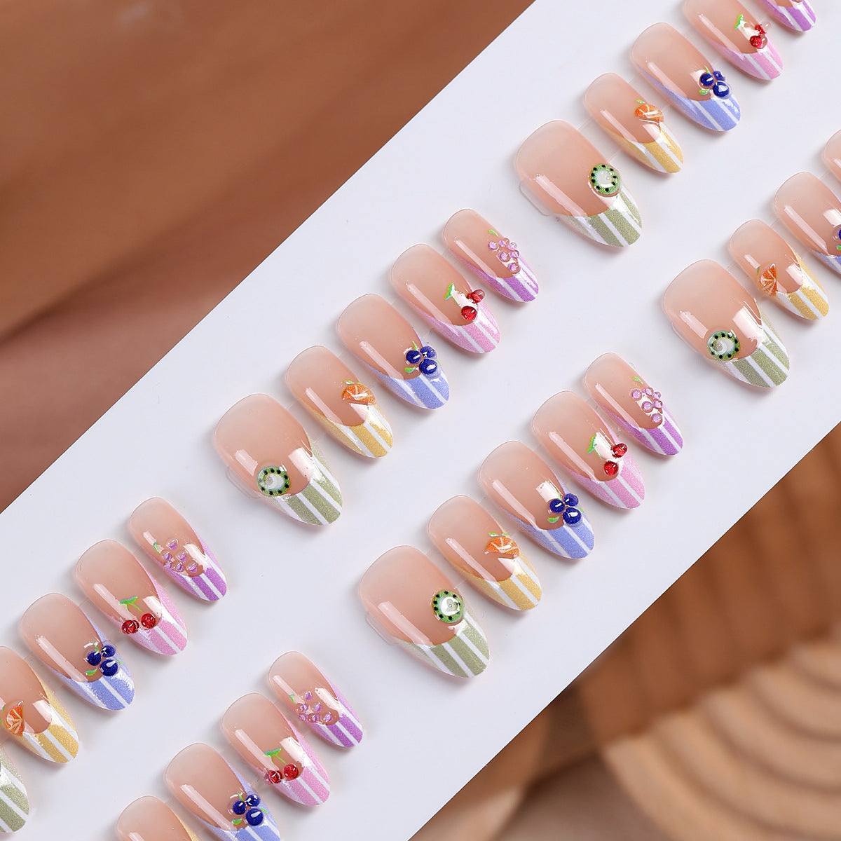 Decorative Fruit-Themed Press-On Nails Acalora