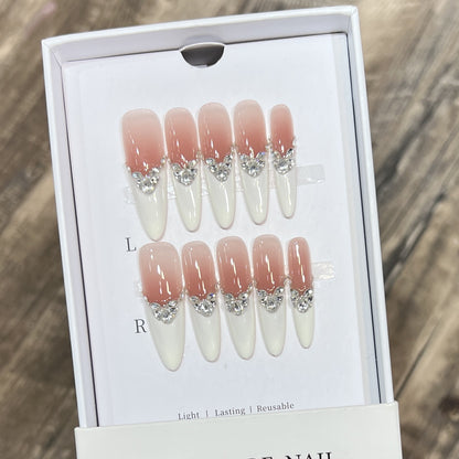 Elegant Stiletto Press-On Nail Art Set Acalora