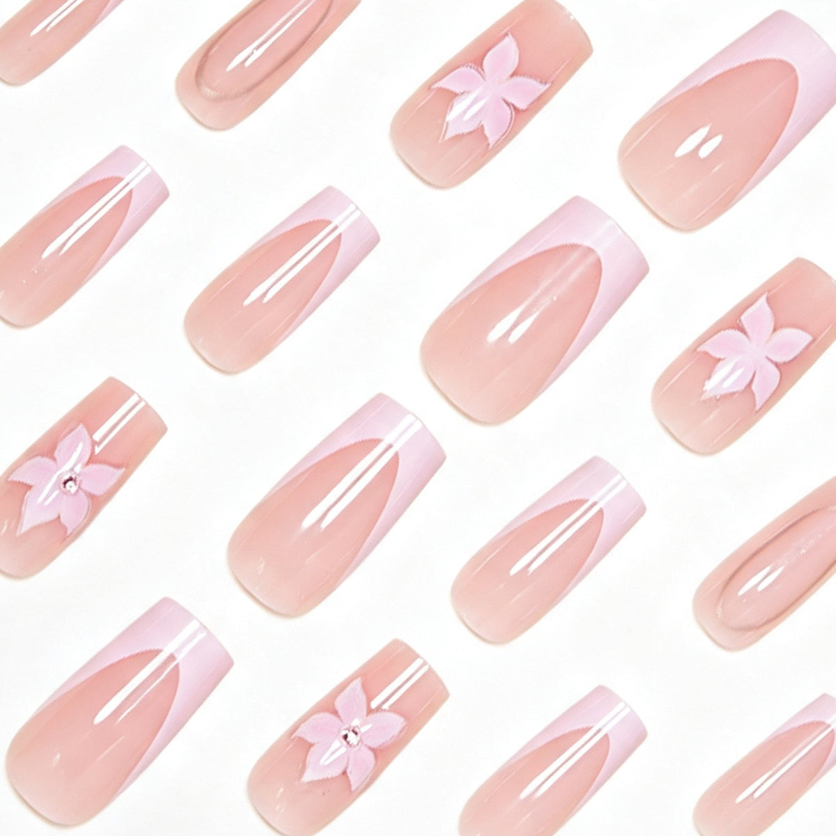 Elegant Floral Nail Art Set Acalora