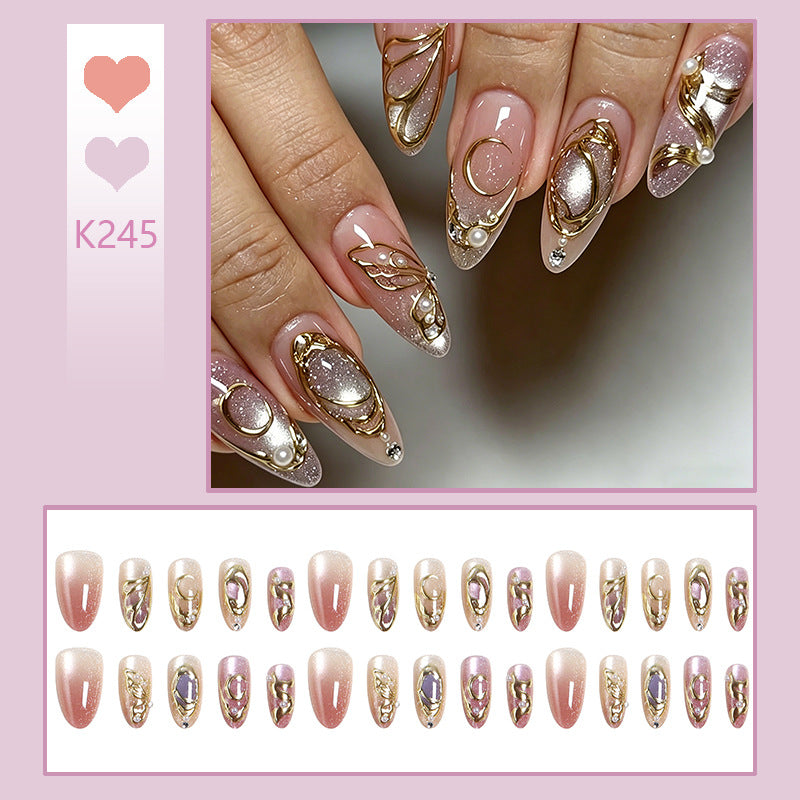 Artifical nails with glitter accents Acalora