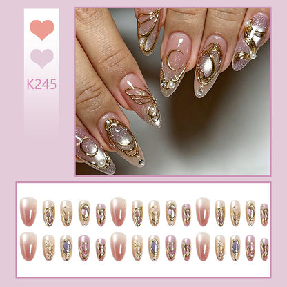 Artifical nails with glitter accents Acalora