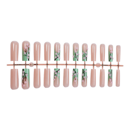 Floral Design Press-On Nails Set Acalora