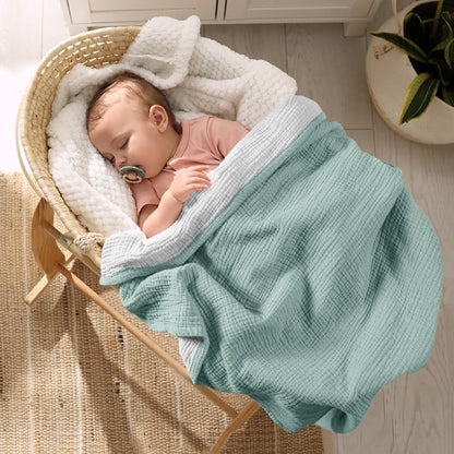 Ultra-Soft Reversible Muslin Throw Blanket
