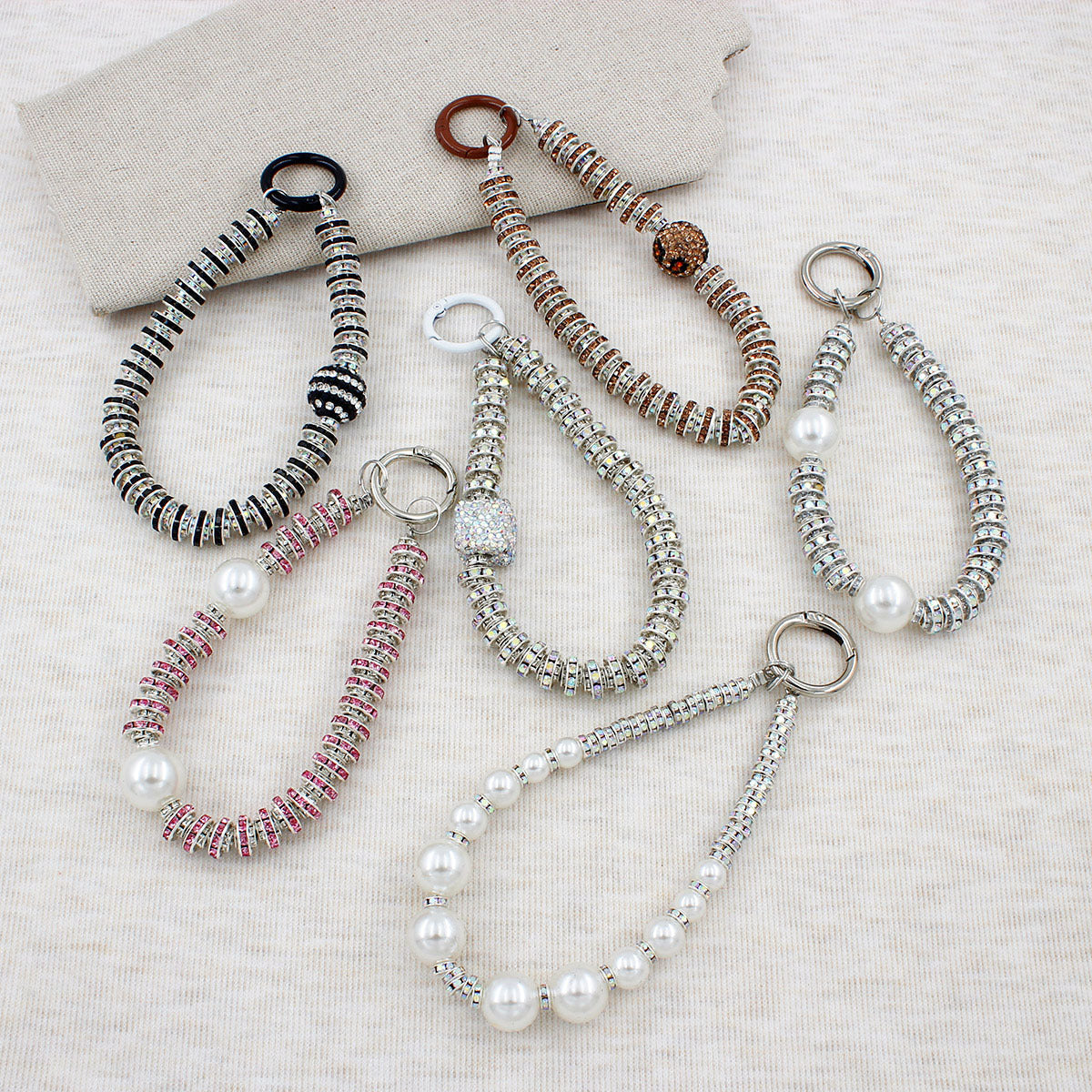 Crystal-Embellished Eyewear Chain Acalora