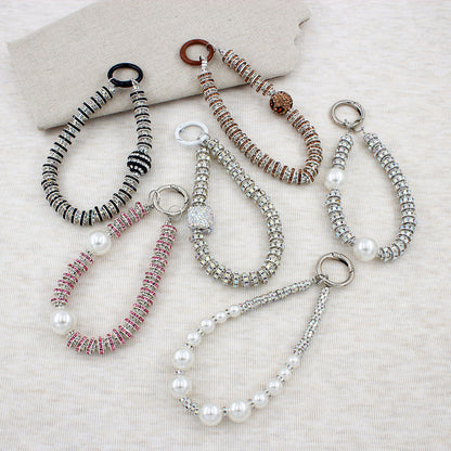 Crystal-Embellished Eyewear Chain Acalora