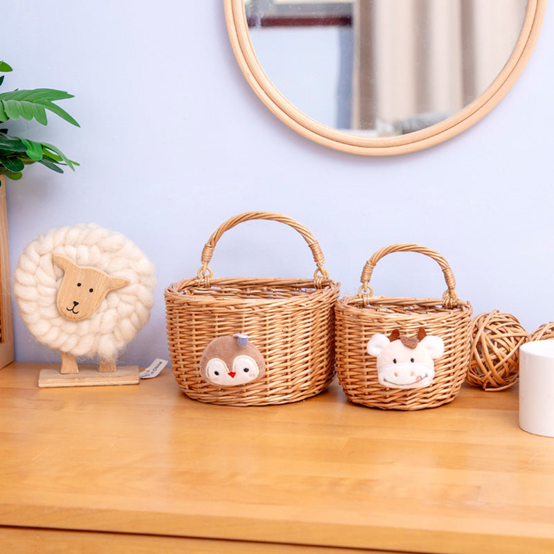 Funny storage basket with animal motif Acalora