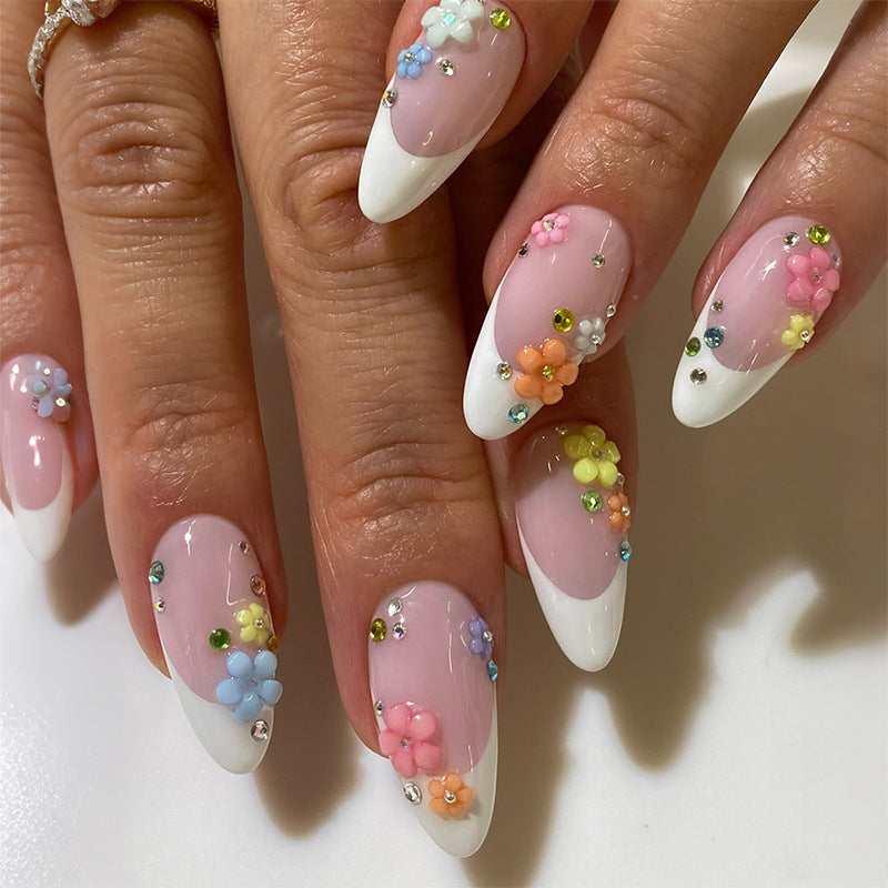 Decorative Floral Press-On Nail Set Acalora 1788495731