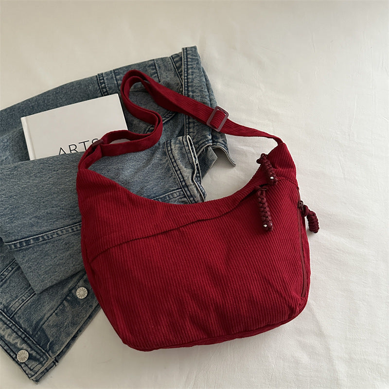 Eco-Friendly Ribbed Crossbody Bag Acalora