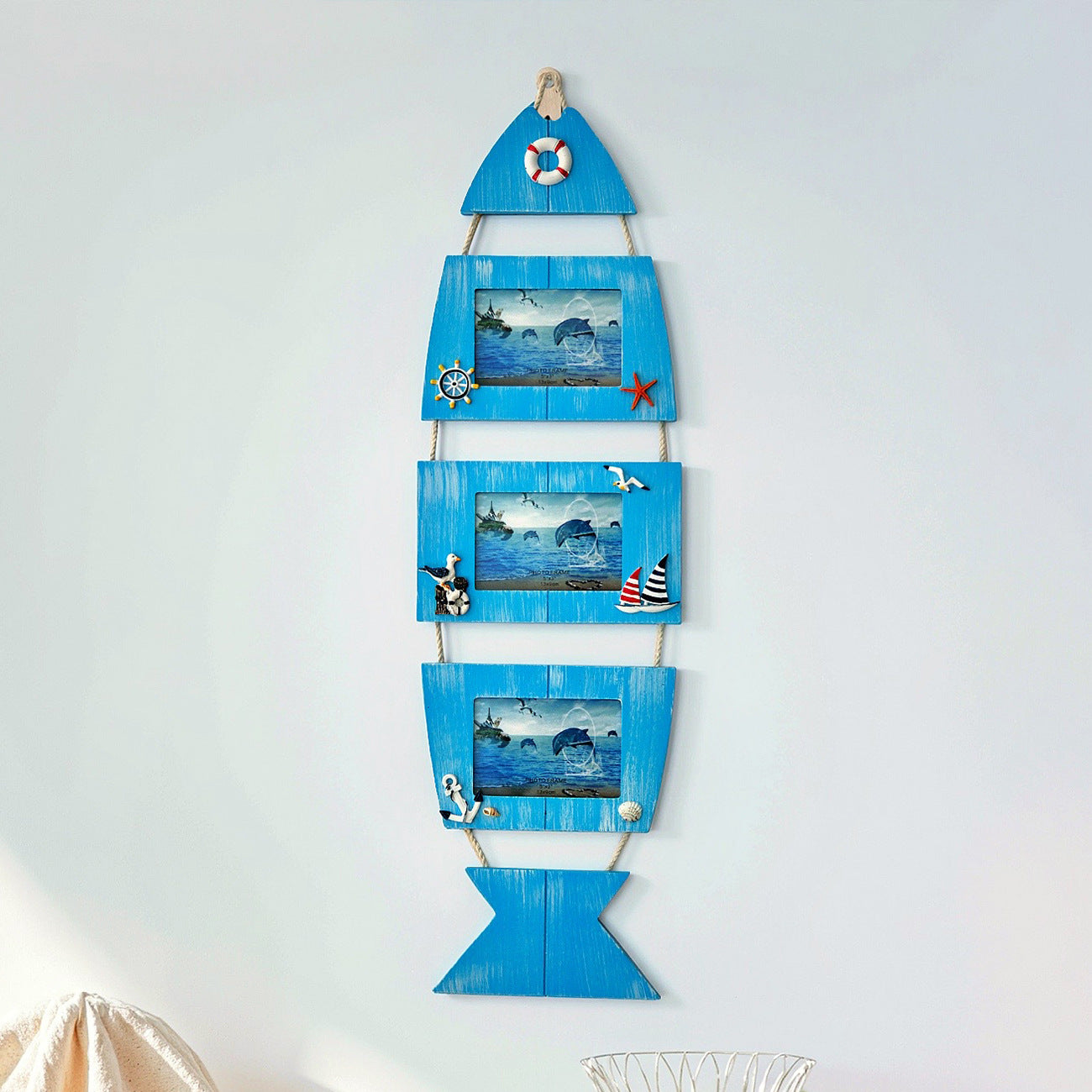 Nautical sailboat figure accent