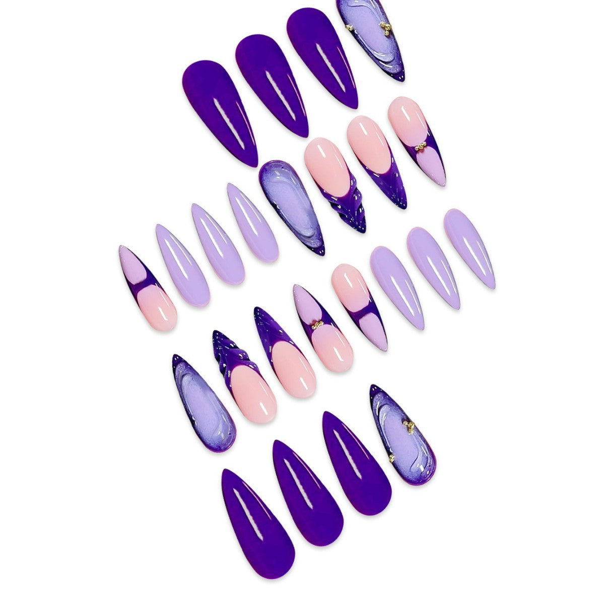Stylish Stiletto Press-On Nail Set Acalora