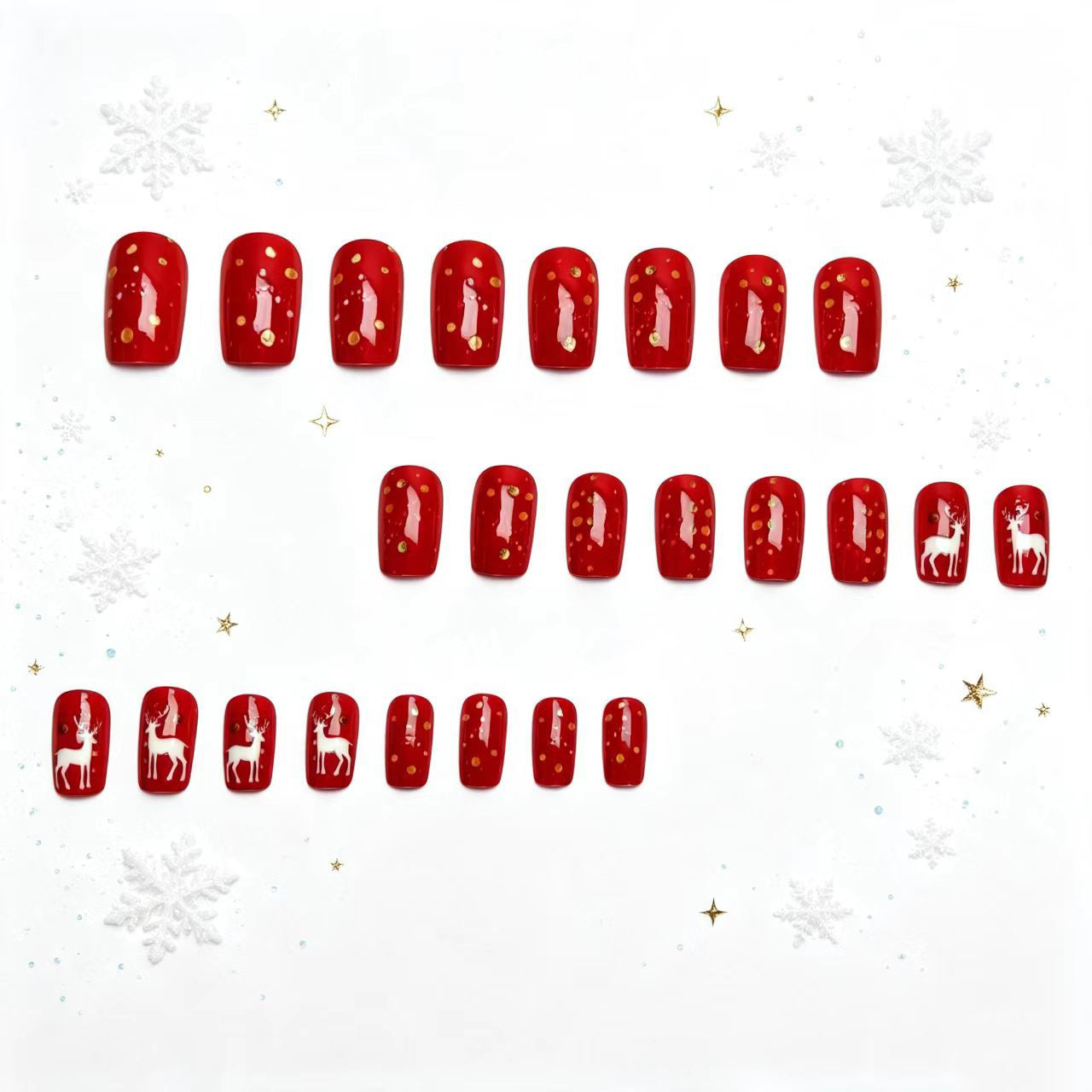 Holiday-Themed 3D Reindeer Nail Art Acalora