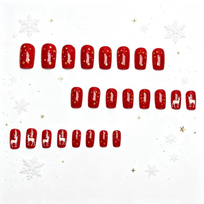 Holiday-Themed 3D Reindeer Nail Art Acalora