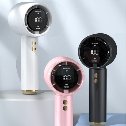 Mini Handheld Fan with digital display Bowlift